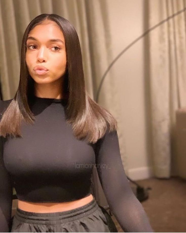 Pressed Natural Hair, Silk Press Natural Hair, Sew In Hairstyles, Lori Harvey, Flat Iron Hair Styles, Baddie Hairstyles, Black Girls Hairstyles, Aesthetic Hair, Hair Skin