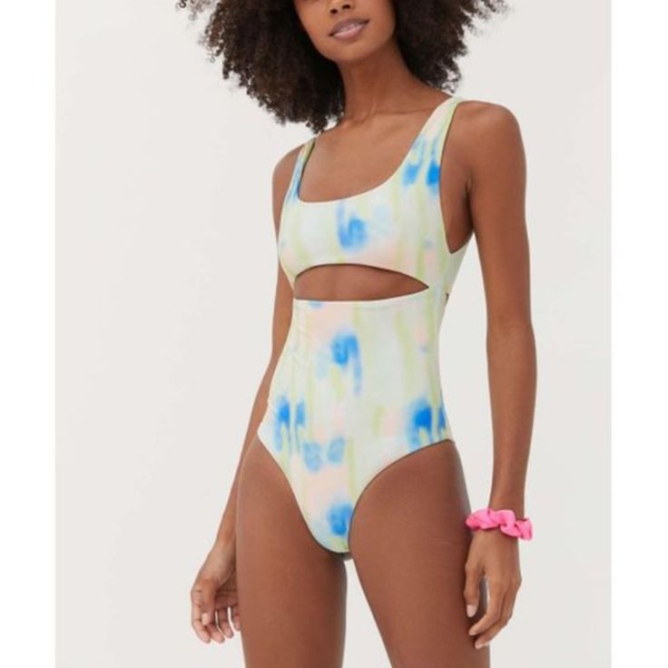 Aila Blue Melrose Tie-Dye One-Piece Swimsuit Sold At Urban Outfitters New With Tags Brand Tag Marked To Prevent Returns Size Medium Sold Out Online Tie-Dye One-Piece Swimsuit From Aila Blue With Peek-A-Boo Cutouts At The High Waist. Content + Care - 92% Nylon, 8% Spandex - Hand Wash Spring Tie Dye Swimwear For Poolside, Spring Tie-dye Swimwear For Poolside, Urban Outfitters Swimwear For Spring Pool Time, Urban Outfitters Swimwear For Spring Pool Use, Urban Outfitters Swimwear For Pool In Spring, Urban Outfitters Swimwear For Spring Pool Season, Urban Outfitters One-piece Swimwear For Summer, Sleeveless Swimwear By Urban Outfitters, Urban Outfitters One-piece Summer Swimwear