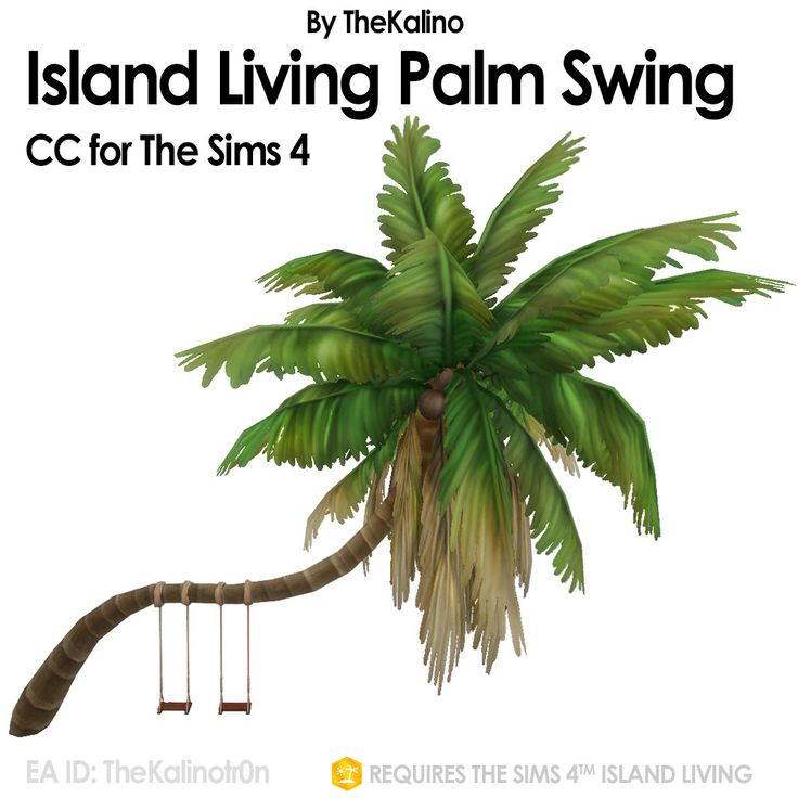 the island living palm swing for the sims 4