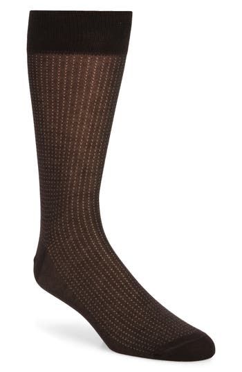 Little dots lend smart style to these classic cotton-blend dress socks. Cotton/nylon/spandex Machine wash, tumble dry Made in Italy Fitted Formal Socks For Fall, Formal Fitted Brown Socks, Mens Dress Socks Nordstrom, Men's Affordable Classic Socks, Fitted Brown Mid-calf Socks, Comfortable Anti-odor Cotton Socks, Non-slip Stretch Cotton Socks, Black Cotton No-show Socks, Socks Cotton