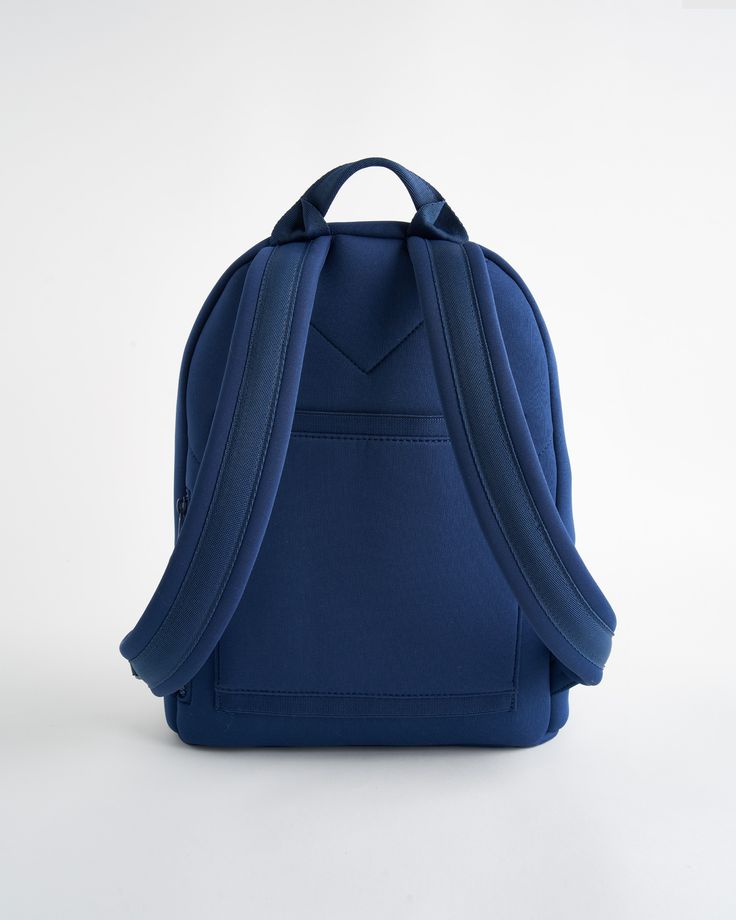 They say it’s all about work-life balance, right? That’s exactly what you’ll get in our All-Day Neoprene Backpack. With a built-in laptop sleeve, detachable pouch for valuables, and ample pockets to keep you organized, this backpack will be your go-to from 9-to-5 and beyond. Did we mention how much we’re loving the super flexible, recycled neoprene fabric and luggage-handle sleeve on the back? Trust us when we say this is the backpack you’ll use on the reg – whether you’re hitting the gym after Casual Laptop Bag With Functional Pockets For On-the-go, Versatile Laptop Bag With Functional Pockets, Functional Laptop Bag With Removable Pouch, Functional Laptop Backpack With Removable Pouch, Everyday Functional Backpack With Luggage Sleeve, Functional Everyday Backpack With Luggage Sleeve, Casual Laptop Bag With Luggage Sleeve For School, Functional Blue Laptop Backpack, Blue Nylon Bag With Laptop Sleeve