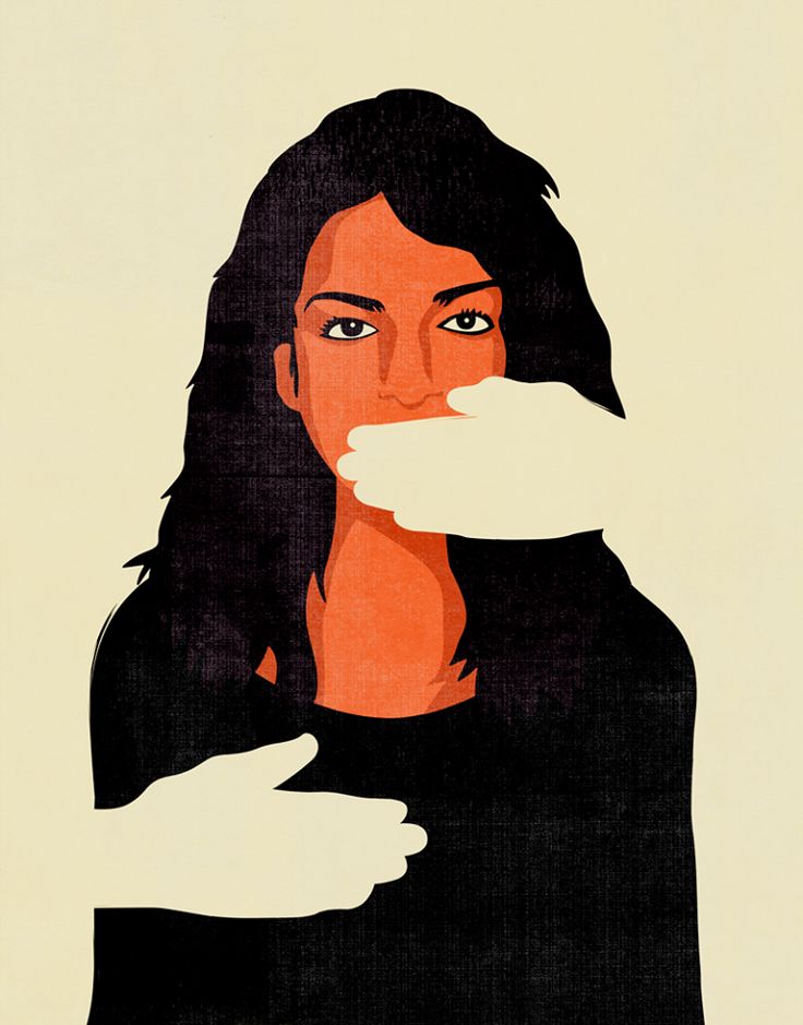 an image of a woman with her finger in her mouth and the other hand over her mouth