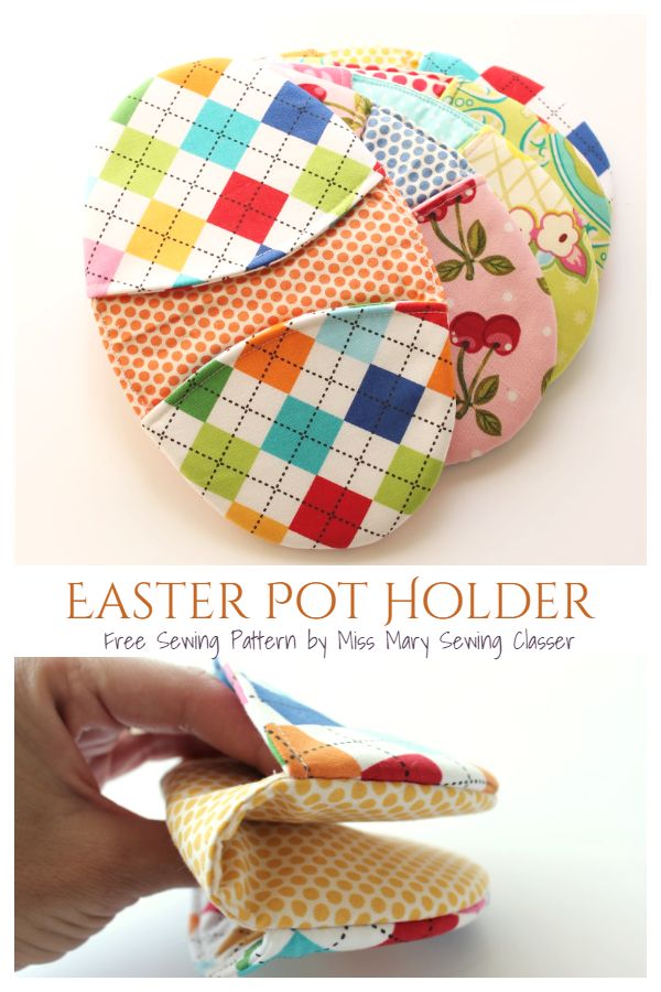 the instructions for how to make an easy pot holder