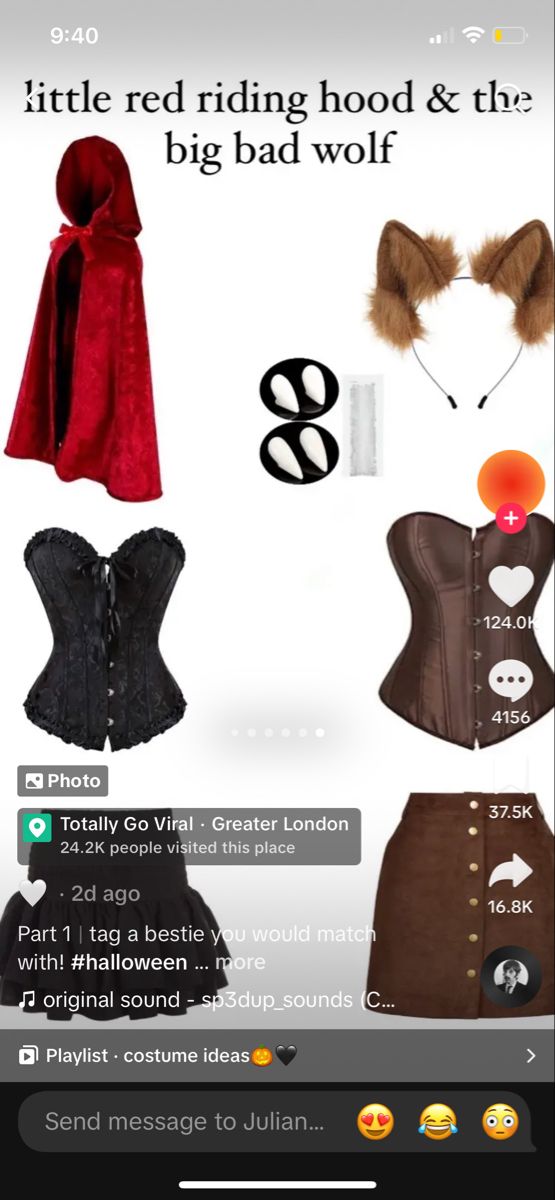 the screenshot shows different types of corses and clothes for women to wear