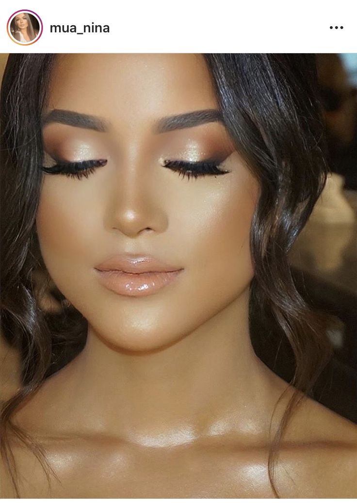 Bridal Makeup For Brown Eyes 2023, Bridal Makeup For Brown Eyes Brown Skin, Bridesmaid Makeup For Olive Skin, Winter Formal Makeup Brown Eyes, Bridal Smokey Eye Makeup Brown, Soft Glam Prom Makeup Brown Eyes, Natural Wedding Makeup For Tan Skin, Tan Wedding Makeup, Pageant Makeup Brown Eyes