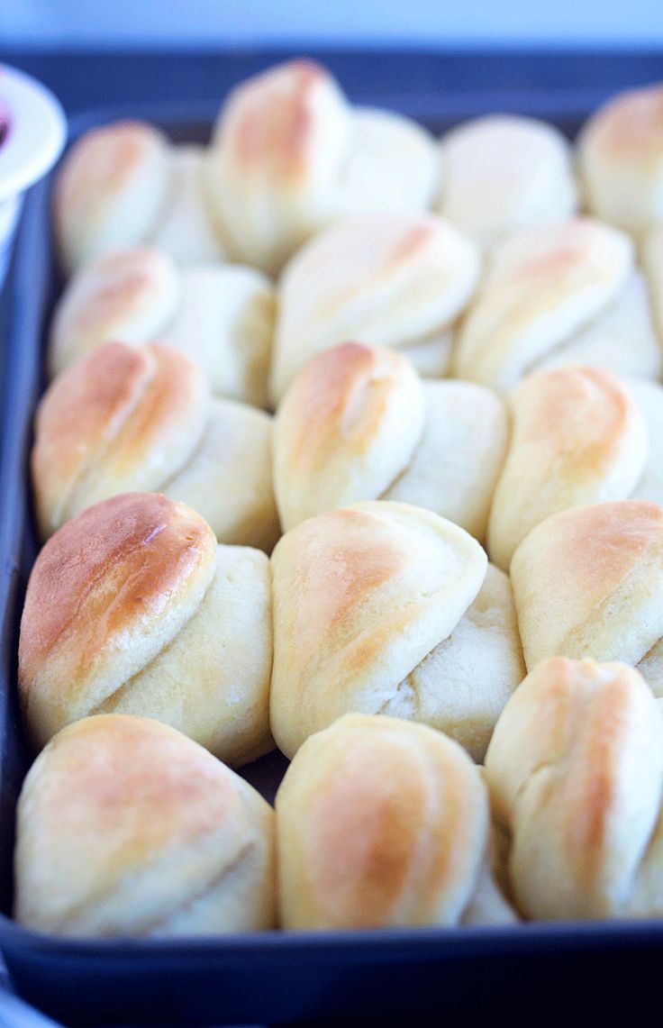 rolls in a baking pan ready to be baked