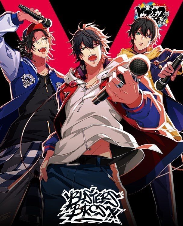 Buster Bros, Hypnosis Microphone, Hypnosis Mic, Rap Battle, Anime Fanart, Rap, Composition, Fan Art, Anime