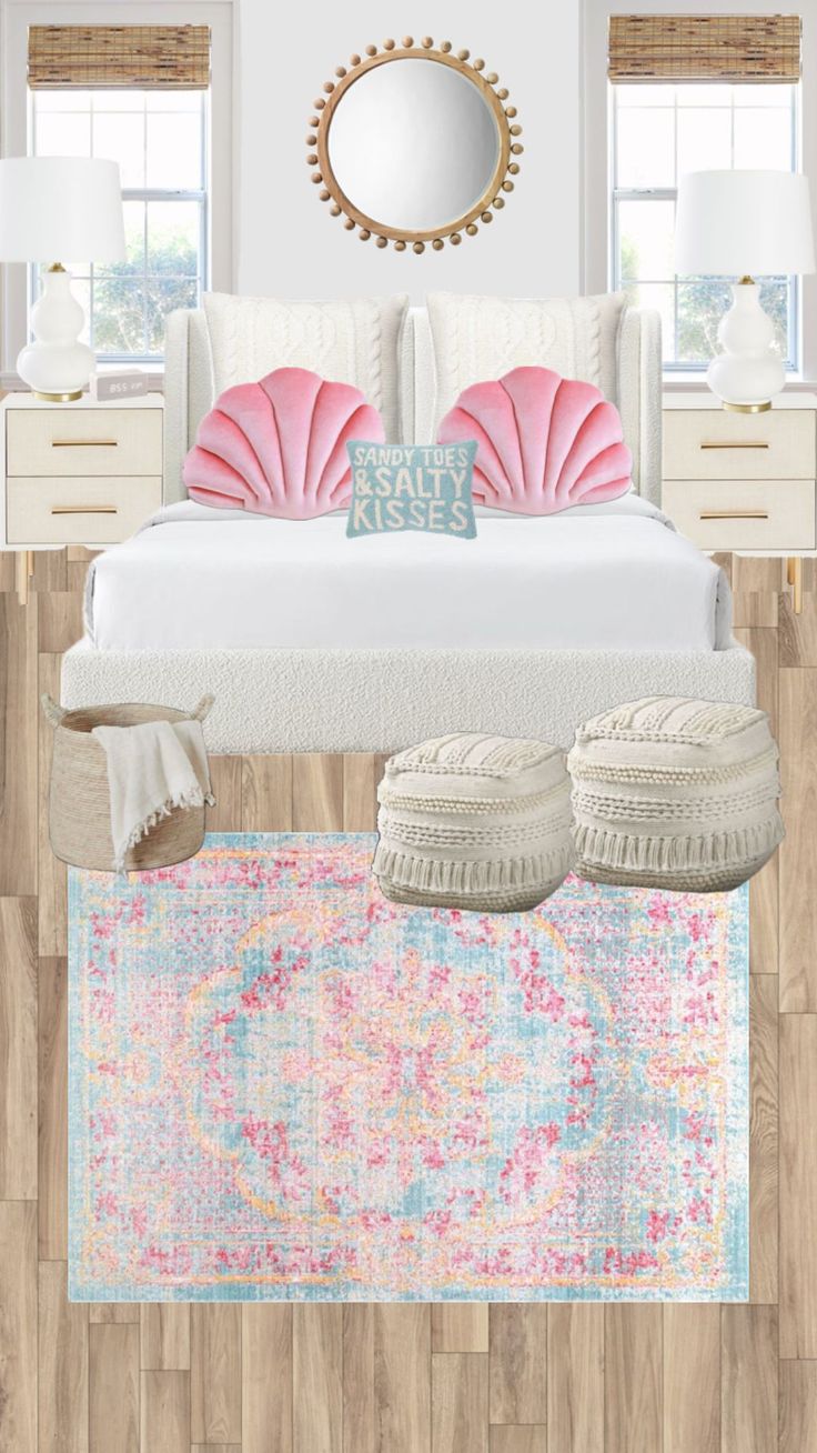 Beach house bedroom 🌊🙈 Small Girls Bedrooms, Surf Room Decor, Beach House Room, Beachy Room Decor, Room Wishlist, Beach House Bedroom, Coastal Room, Teen Bedroom Designs, Cute Bedroom Ideas