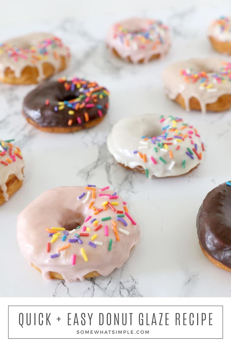 there are many different donuts on the table