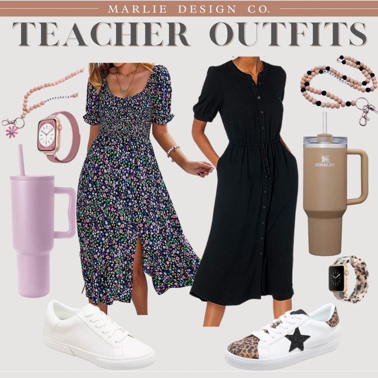 Teacher dresses | dresses to wear with sneakers | casual dresses | work dresses | amazon dresses | affordable workwear | midi dresses | fashion sneakers | white sneakers | white sneakers for dresses | fall outfit | work outfit | teacher outfit Sneakers For Dresses, Fall Outfit Work, Dresses To Wear With Sneakers, Work Outfit Teacher, Dress With Tennis Shoes, Dresses With Tennis Shoes, Teacher Dresses, Dresses Amazon, Tennis Shoes Outfit