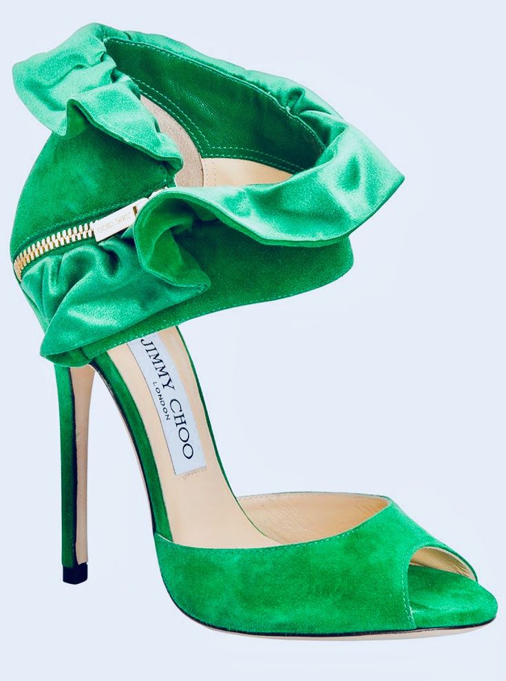 Heels Green, Trendy Heels, Holiday Shoes, Fun Heels, Jimmy Choo Heels, Shoes Teen, Fashion Heels, Green Shoes, Black High Heels