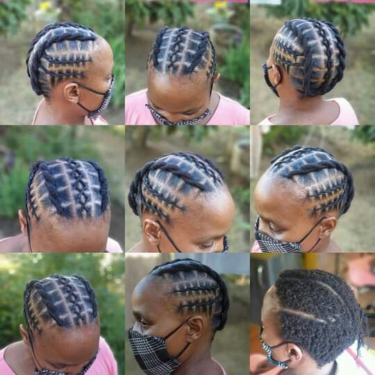 Benny And Betty Hairstyle African, Mabhanzi Hairstyles For Short Hair, Benny And Betty Hairstyle 2020, Ben And Betty Hairstyle African For Kids, Magodi Mabhanzi Hairstyles, Ben And Betty Wool Hairstyles, Ben And Betty Hairstyle, African Threading Natural Hair Plaits, Wool Cornrows