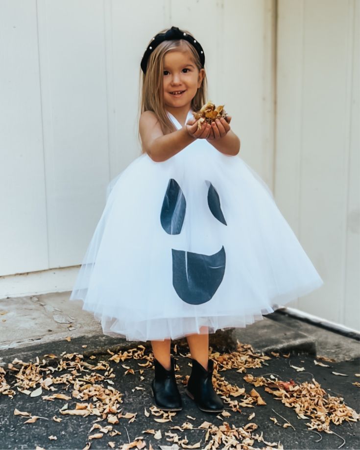 Ballerina Toddler Costume, Toddler Girl Costumes For Halloween, Toddler Ghost Costume Girl, Ghost Costume Toddler, Ghost Girl Costume, Cute Ghost Costume, Toddler Girl Costume, Toddler Ghost Costume, Toddler Girl Halloween Costume