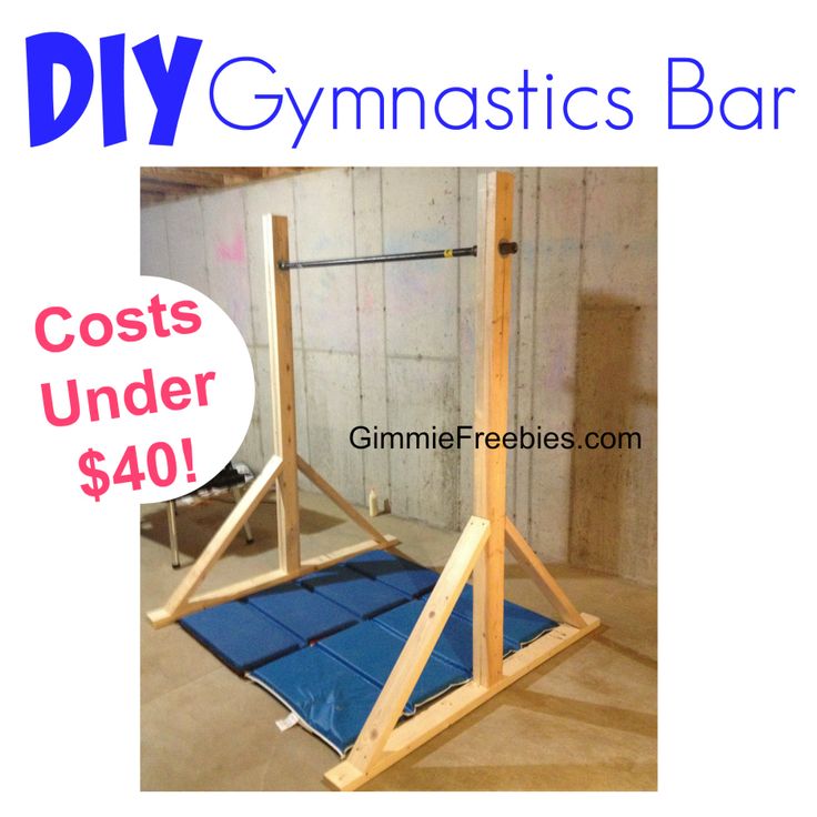 an image of a gym bar with the words cost under $ 40