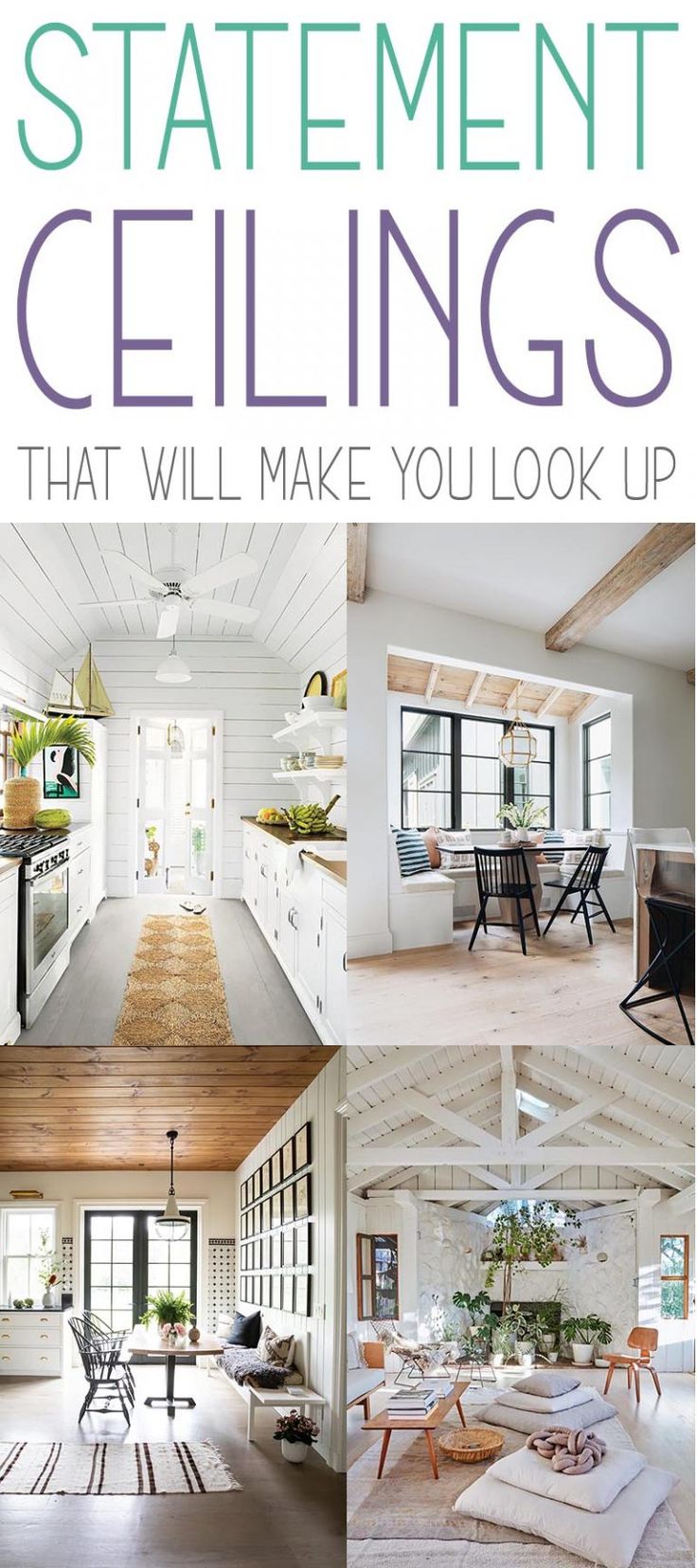 the front cover of a book with pictures of kitchen and living room in different rooms