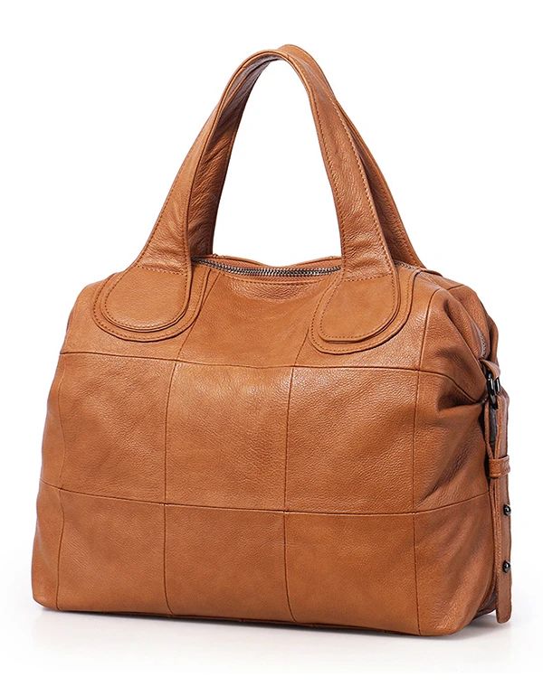 Women Genuine Leather Bag – Obiono Large Capacity Leather Satchel With Top Handle, Large Capacity Leather Top Handle Satchel, Retro Hobo Tote Bag For Everyday, Retro Brown Hobo Bag With Large Capacity, Retro Brown Hobo Bag Large Capacity, Retro Everyday Tote Hobo Bag, Retro Everyday Hobo Tote Bag, Brown Retro Hobo Bag With Large Capacity, Retro Crossbody Hobo Bag With Large Capacity