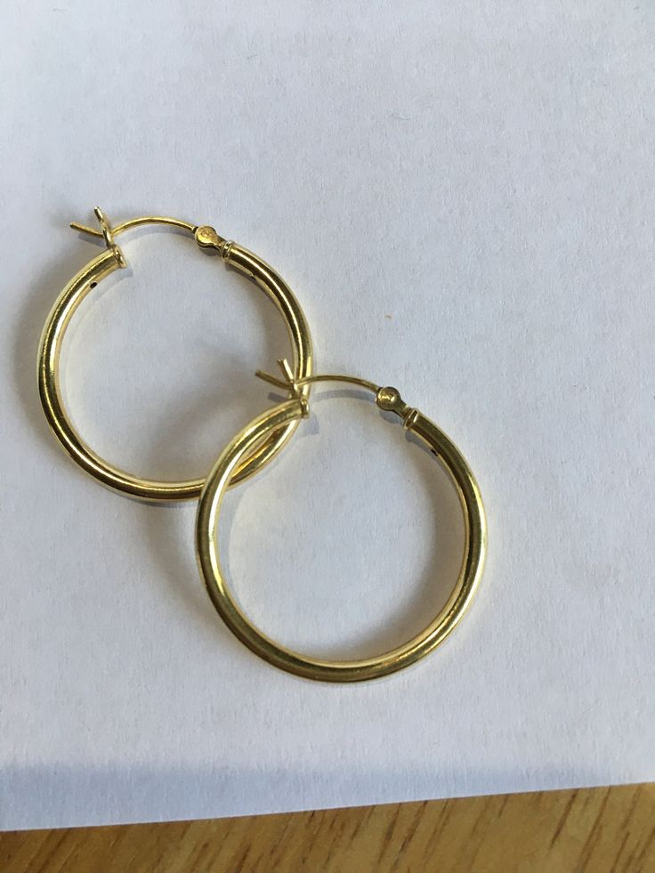 "Silver With Gold Overlay Hoop Earrings Mark 925 Tube Style Well Made Condition - Like New 3/4\" round Enjoy" Classic Circular Earrings For Pierced Ears, Classic Circular Earrings, Classic Round Hallmarked Huggie Earrings, Classic Round Hoop Earrings Pierced, Classic Round Earrings, Hallmarked Round Hoop Earrings As Gift, Classic Round Hypoallergenic Hoop Earrings, Classic Hypoallergenic Round Hoop Earrings, Classic Hypoallergenic Hoop Earrings