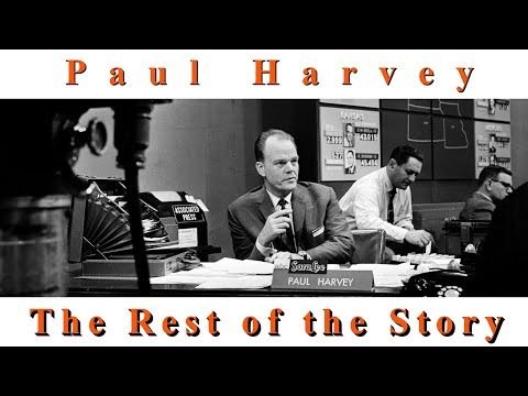 the rest of the story with paul harvey and other men sitting at a table in front of