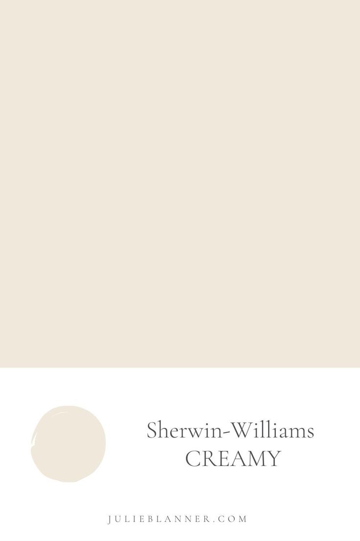 sherylin - williams creamy paint swatch from sherylin williams's creamy