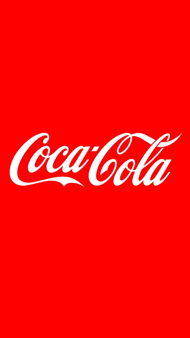 the coca cola logo on a red background