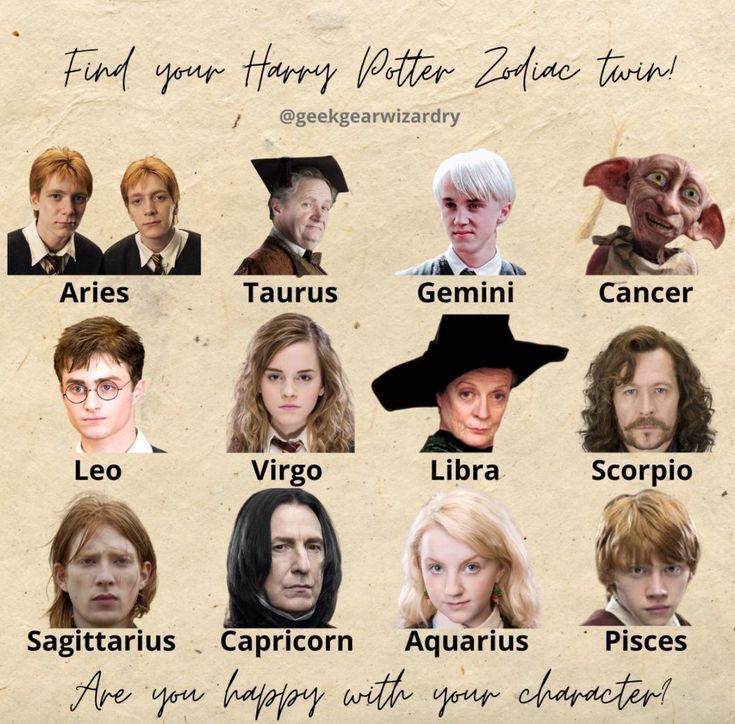 the characters from harry potter and hermi, who appear to be in different roles