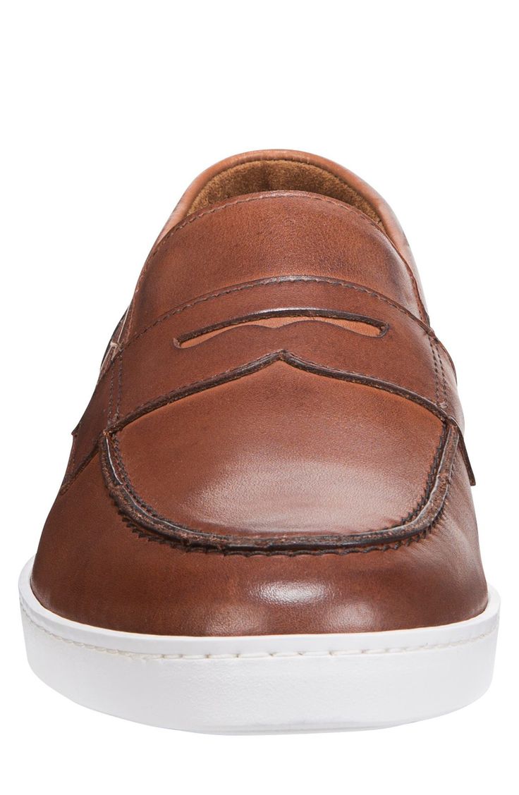 Designed for versatility, this hybrid loafer-meets-sneaker shows off a leather or suede upper, FlyForm™ insoles and a sport outsole for superior comfort. Removable insole Leather upper and lining/synthetic sole Imported Classic Brown Low-top Slip-ons, Classic Low-top Moccasins With Rubber Sole, Classic Low-top Moccasins With Stitched Sole, Business Casual Brown Sneakers With Leather Sole, Classic Brown Low-top Loafers, Classic Low-top Moccasins With Leather Footbed, Low-top Loafers With Rubber Sole For Business Casual, Business Low-top Slip-ons With Leather Footbed, Business Leather Footbed Low-top Slip-ons