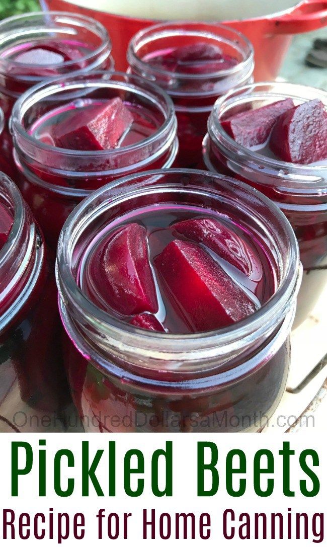 pickled beets recipe for home canning