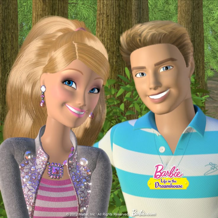 barbie and taylor are smiling for the camera