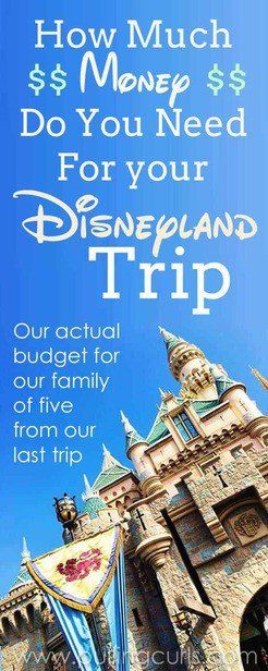 an advertisement for disneyland's how much money do you need to pay your disneyland trip?