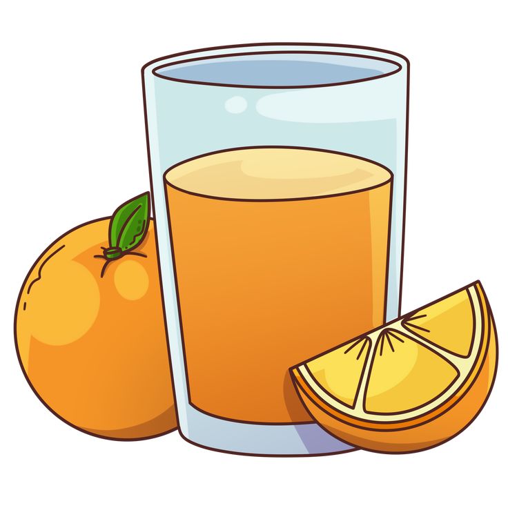 an orange next to a glass of juice