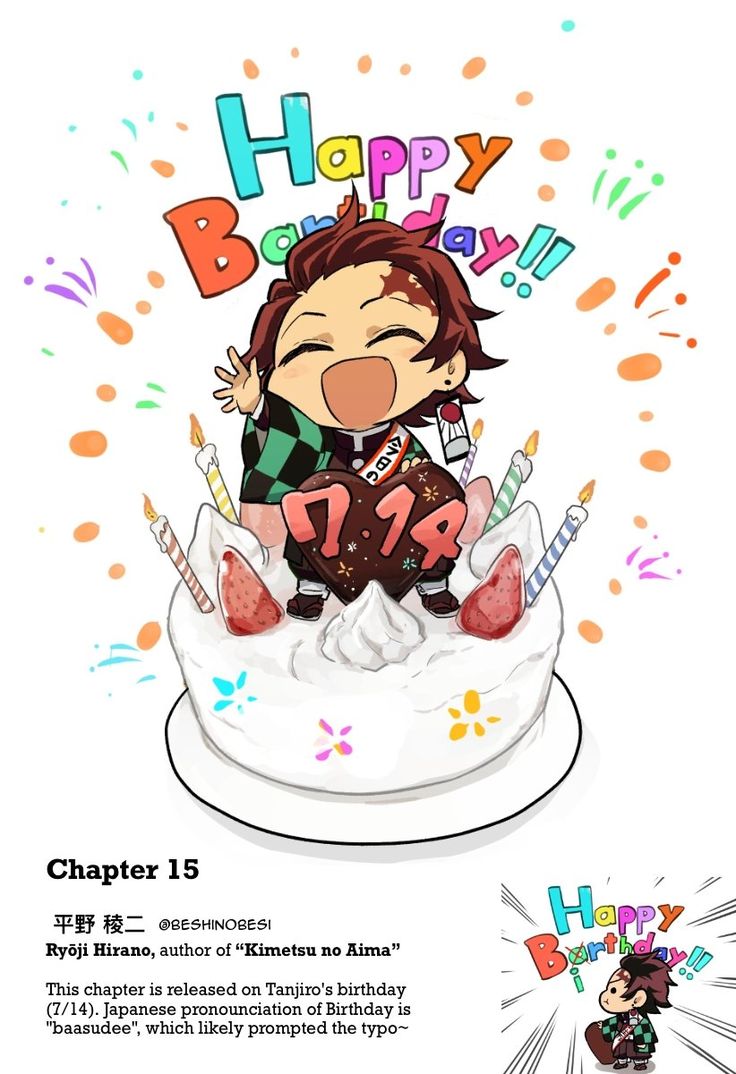 a cartoon character sitting on top of a birthday cake