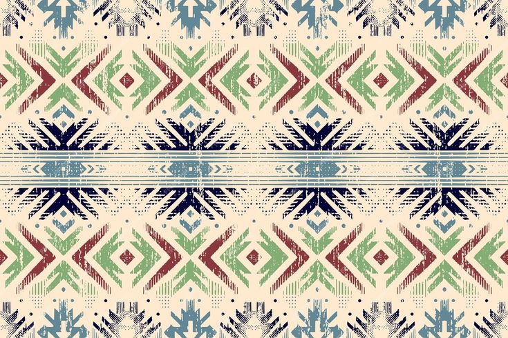 an abstract pattern with different colors and patterns on it, including blue, green, red,