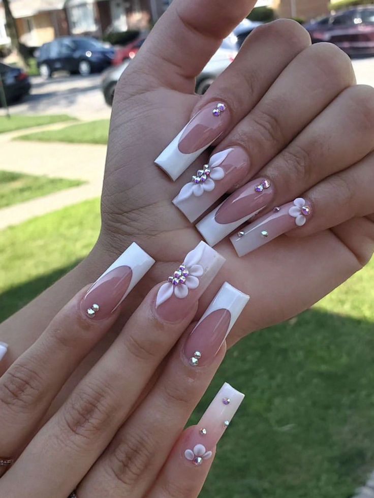 Pastel Perfection: Embrace the soft, delicate hues of spring with pastel-colored almond nails. Think baby blue, blush pink, lavender, or mint green. Add some floral or geometric nail art for an extra touch of springtime charm.  Botanical Beauties: Bring the beauty of nature to your nails with botanical-inspired designs. Consider delicate leaf patterns, intricate floral motifs, or even tiny butterflies fluttering across your almond-shaped nails. These designs can be done in a variety of colors to Quince Nails, Quinceanera Nails, Acrylic Nails Nude, Girly Acrylic, Glamour Nails, White Acrylic Nails, Simple Acrylic Nails, Girly Acrylic Nails, Acrylic Nails Coffin Pink