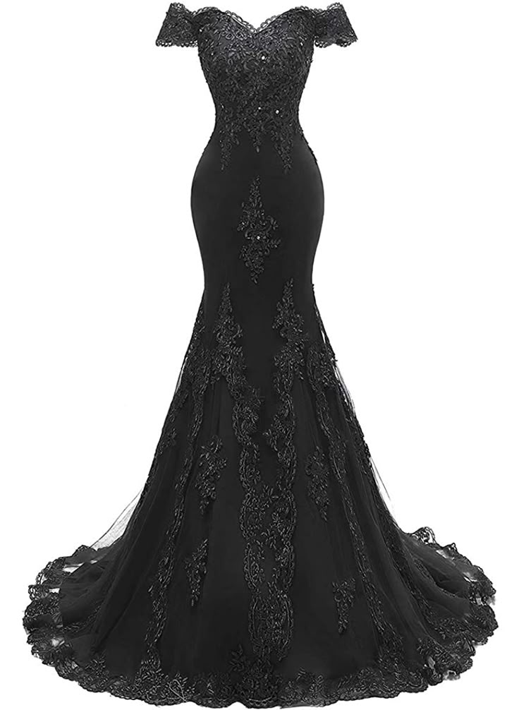 Gothic Mermaid Wedding Dress, Black Wedding Dress Elegant Lace, Black Wedding Dresses Mermaid, Black Wedding Dress Aesthetic, Simple Black Wedding Dress, Black Wedding Dress Lace, Black Wedding Dress Mermaid, Black Bridal Dresses, Gothic Wedding Dresses