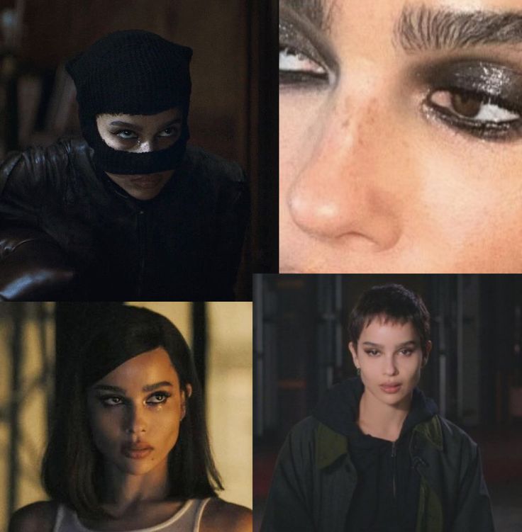 zoe kravitz’s makeup looks for The Batman Selina Kyle Zoe Kravitz Makeup, Catwoman Selina Kyle Zoe Kravitz, Zoe Kravitz Batman Makeup, Cat Woman Zoe Kravitz Outfits, Cat Woman Costume Makeup, Cat Woman Hair Hairstyles, Zoe Kravitz Batman Outfits, Catwoman Zoe Kravitz Makeup, The Batman Zoe Kravitz