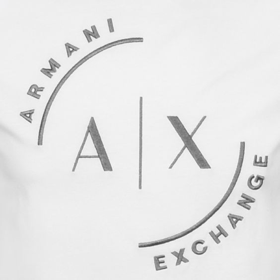 Armani Exchange Crew Neck Logo T Shirt White #style #corporateDesign #visual Tshirt Branding, Men's Tshirt Design, Armani Exchange Logo, Exchange Logo, Wine Logo, Clothing Brand Logos, Of Logo Design, Armani Tshirt, Armani Logo