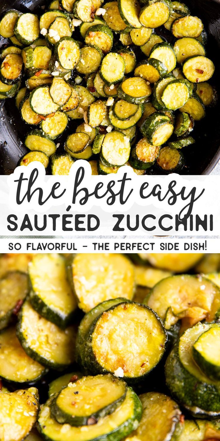 the best easy sauteed zucchini is so flavorful - the perfect side dish