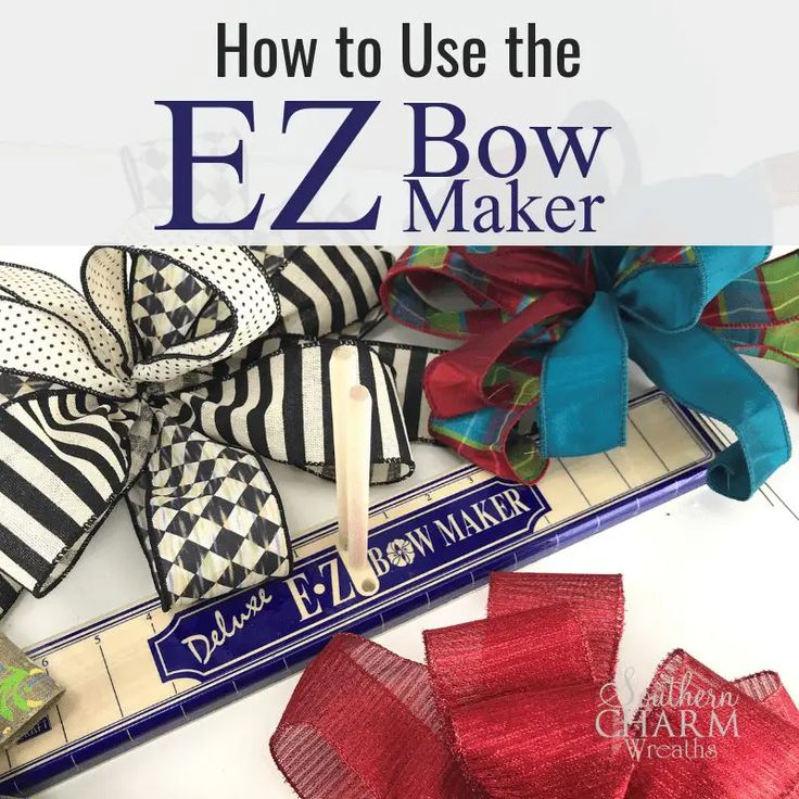 how to use the ez bow maker for christmas wreaths, bows and more