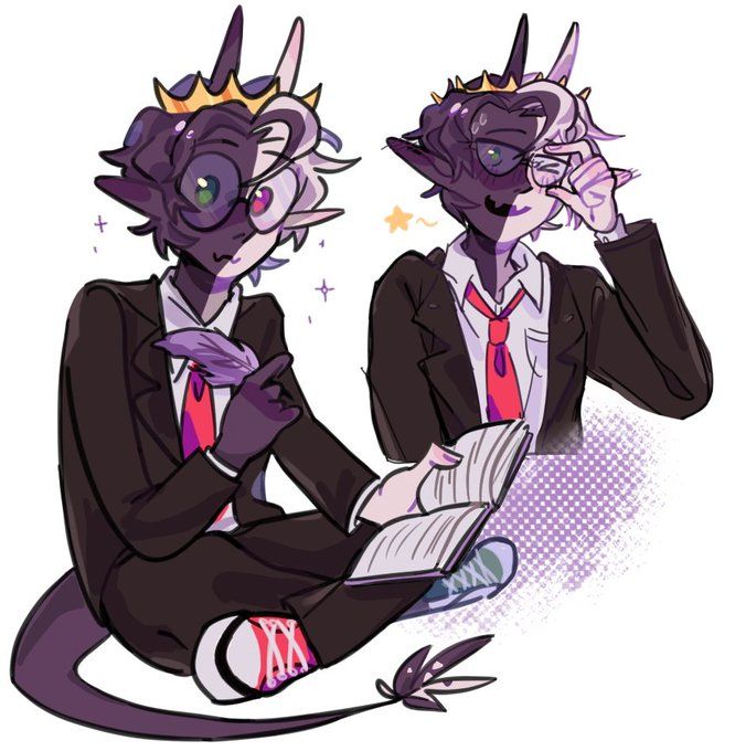 two cats in suits sitting next to each other with their hands on their foreheads