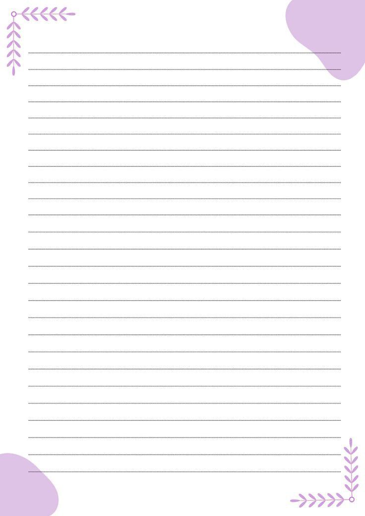 a blank notepad with hearts and arrows on the bottom, in purple ink against a white background