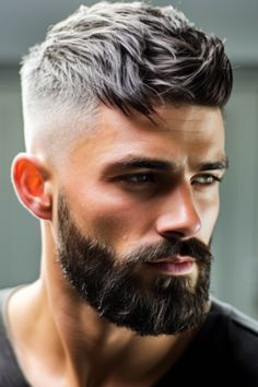 Beard Routine, Mens Haircuts Thick Hair, Crew Cut Haircut, Top Haircuts For Men, Men Fade Haircut Short, Guys Grooming, Older Mens Hairstyles, Gents Hair Style, Extension Hair