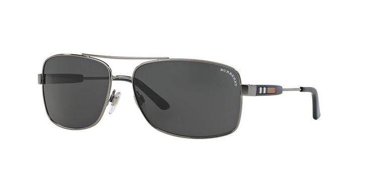 Burberry 3074 Men’s Sunglasses These sunglasses are stylishly sophisticated and ideal for a wide range of settings. Whether you’re enjoying the sun at the beach or attending a formal occasion such as a wedding, these shades are a fantastic choice. Featuring a full-rim metal frame, these men’s designer sunglasses are presented in gunmetal grey and have been combined with smoky grey rectangular lenses. The arms feature the brand’s iconic check pattern and the lenses have been finished with subtle Trendy Formal Aviator Sunglasses For Summer, Classic Aviator Sunglasses With Tinted Lenses For Summer, Classic Sunglasses For Outdoor Summer, Classic Summer Sunglasses For Outdoor, Classic Summer Outdoor Sunglasses, Formal Summer Sunglasses With Tinted Lenses, Elegant Beach Sunglasses With Metal Frame, Summer Formal Sunglasses With Tinted Lenses, Elegant Summer Aviator Sunglasses With Polarized Lenses