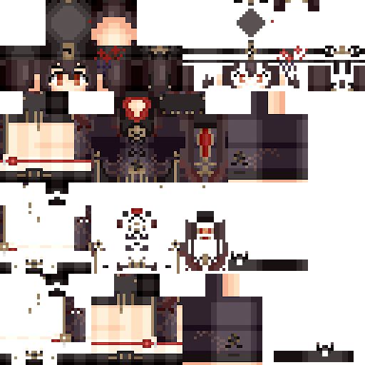 some pixel art that looks like they have different outfits and hair styles, but are not in