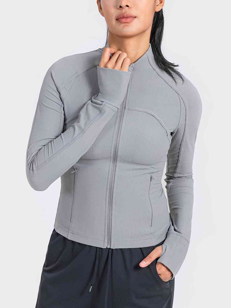 ⚠️NOTE: 10 Day shipping on this item not counting weekends or holidays. This item is listed under "worth the wait" section on our website Features: Basic style Thickness: Normal Material composition: 78% nylon, 22% spandex Care instructions: Machine wash cold. Tumble dry low. Imported Product measurements: 4: front length 19.7 in, sleeve length 29.8 in, bust 30 in 6: front length 20.3 in, sleeve length 30.4 in, bust 31.6 in 8: front length 20.9 in, sleeve length 31 in, bust 33.2 in 10: front len Versatile Fitted Activewear For Outdoor Activities, Fitted Solid Activewear For Outdoor Activities, Fitted Winter Training Outerwear, Fitted Winter Outerwear For Training, Fitted Long Sleeve Activewear For Outdoor, Stretch Athleisure Track Jacket For Outdoor Activities, Stretch Long Sleeve Track Jacket With Go-dry, Fitted Sportswear Track Jacket For Winter, Stretch Track Jacket For Outdoor Activities