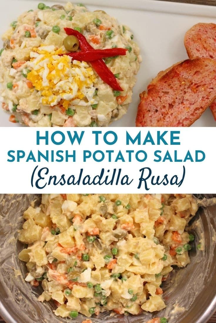 how to make spanish potato salad ensaladalla risaa is an easy and delicious side dish