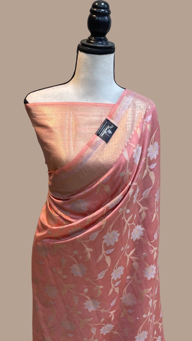 Vintage charm meets comfort in this Pure Cotton Banarasi Handloom Saree. Delicately patterned with kadwa bootis, adorned with koniya aanchal and zari paisleys. Shades Of Peach, A Thing Of Beauty, Saree Trends, Banarasi Saree, Perfect Marriage, Banarasi Sarees, Saree Blouse Designs, Handloom Saree, Saree Blouse