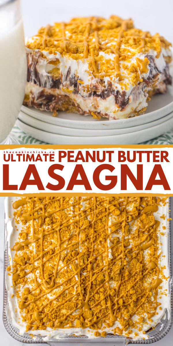 Looking for a quick and easy no-bake dessert that everyone will love? Try this mouth-watering Peanut Butter Lasagna recipe that is sure to satisfy your sweet tooth! Layers of nutter butter cookies, a rich cream cheese mixture, creamy chocolate pudding, whipped topping, and of course…. drizzled peanut butter! Perfect at potlucks, picnics, BBQs, and more! Cool Whip Desserts Peanut Butter, Peanut Butter Desserts Recipes, Layer Dessert Recipes Puddings, Pb And J Desserts, Nutter Butter Lasagna, Chocolate Peanut Butter No Bake Dessert, Nutty Butter Dessert, No Bake Peanut Butter Lasagna, No Bake Pudding Desserts