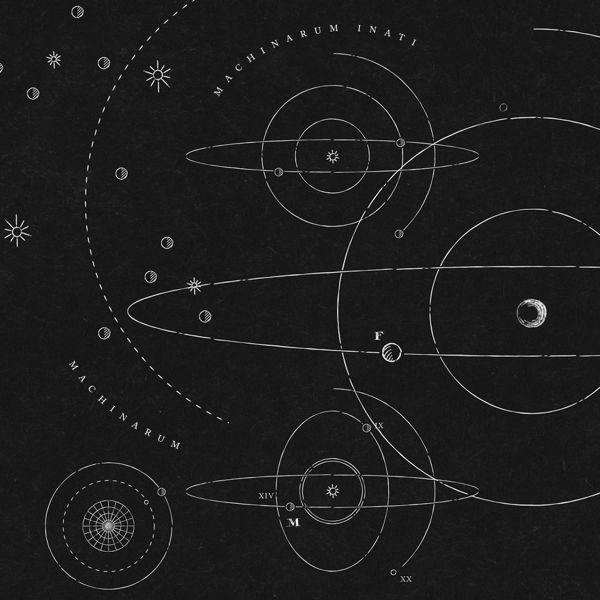 the solar system is shown in black and white