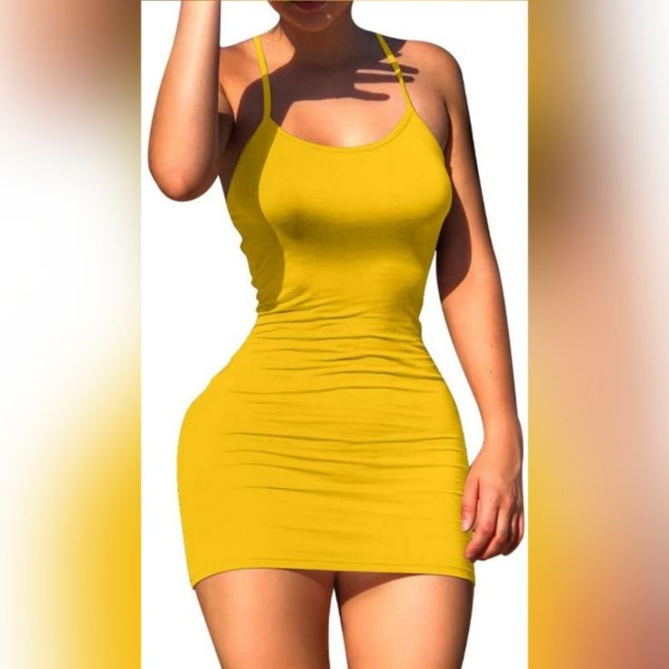 Occasion- Bodycon Midi Dress Suitable For Almost Any Place,Combines With Sneakers And Sandals, A Daily Outfit Ss Completed,Casual Style, Daily Look, Home, Shopping, Vacation, Holiday, ;With Exquisite Accessories High Heels Suitable For ,Party, Clubwear,Cocktail, Night Out, Romantic Date Club Mini Dress, Tank Top Bodysuit, Party Mini Dress, Spaghetti Strap Mini Dress, Basic Dress, Club Party, Short Sleeve Cropped Top, Strap Dress, Spaghetti Strap Dresses