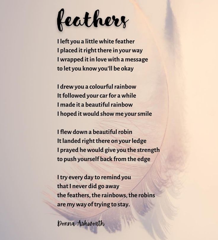 a poem written in the language of feathers